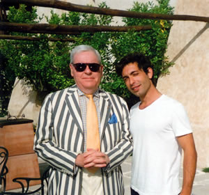 Alessandro Farina with Francis Bown, Monastero Santa Rosa Hotel & Spa, Conca del Marini, Amalfi, Italy | Bown's Best